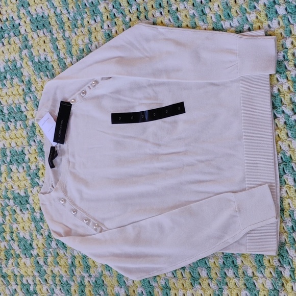 Banana Republic Sweaters - Elegant Cream Sweater with Pearl Accents